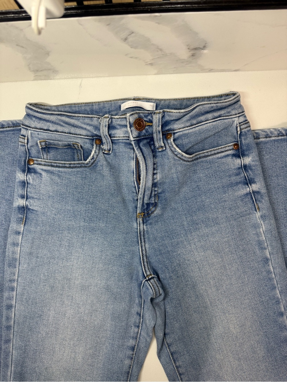 LC Lauren Conrad Light Wash Flare Jeans